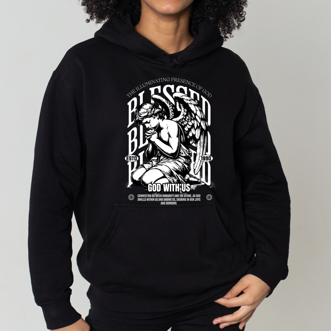 Sudadera con Diseño de un Angel rezando