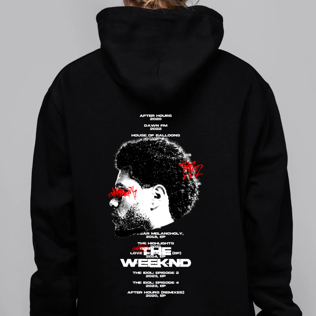 Sudadera negra con capucha The weeknd