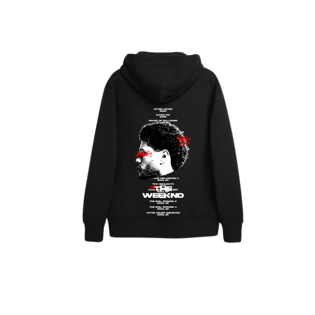 Sudadera negra con capucha The weeknd