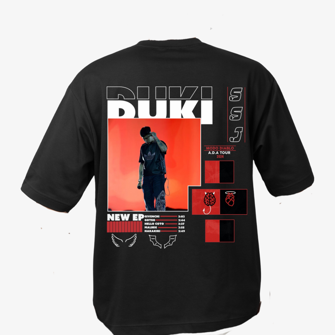Playera con Diseño del rapero Duki
