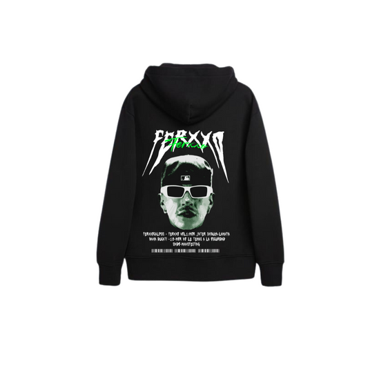 Sudadera negra con capucha Diseño de Ferxxo