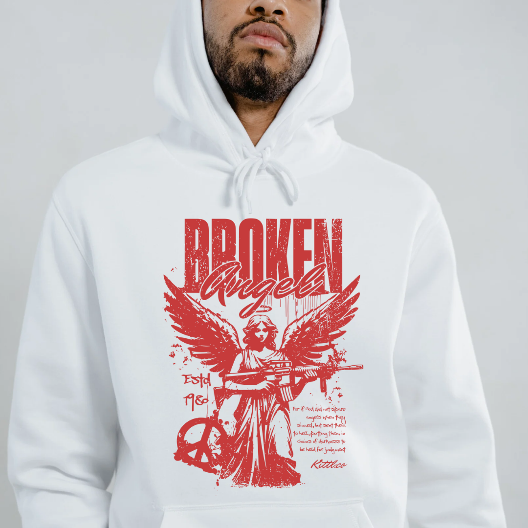 Sudadera con capucha con diseño Angel corrompido
