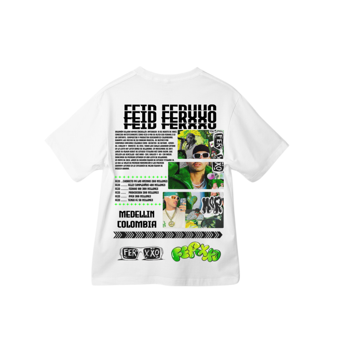 Playera con Diseño del artista Ferxxo