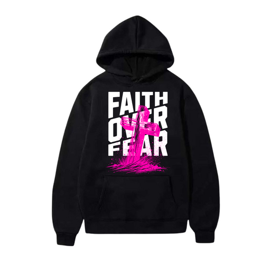 Susadera con capucha con diseño Faith over fear