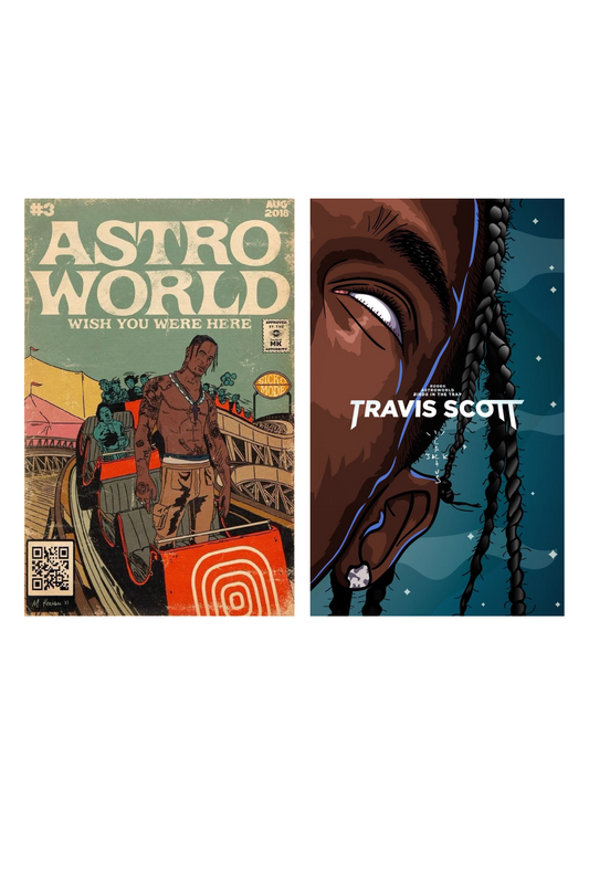 Posters Travis Scott Astro world 2pzas