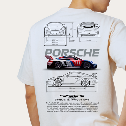 Playera con Diseño de Porsche 911