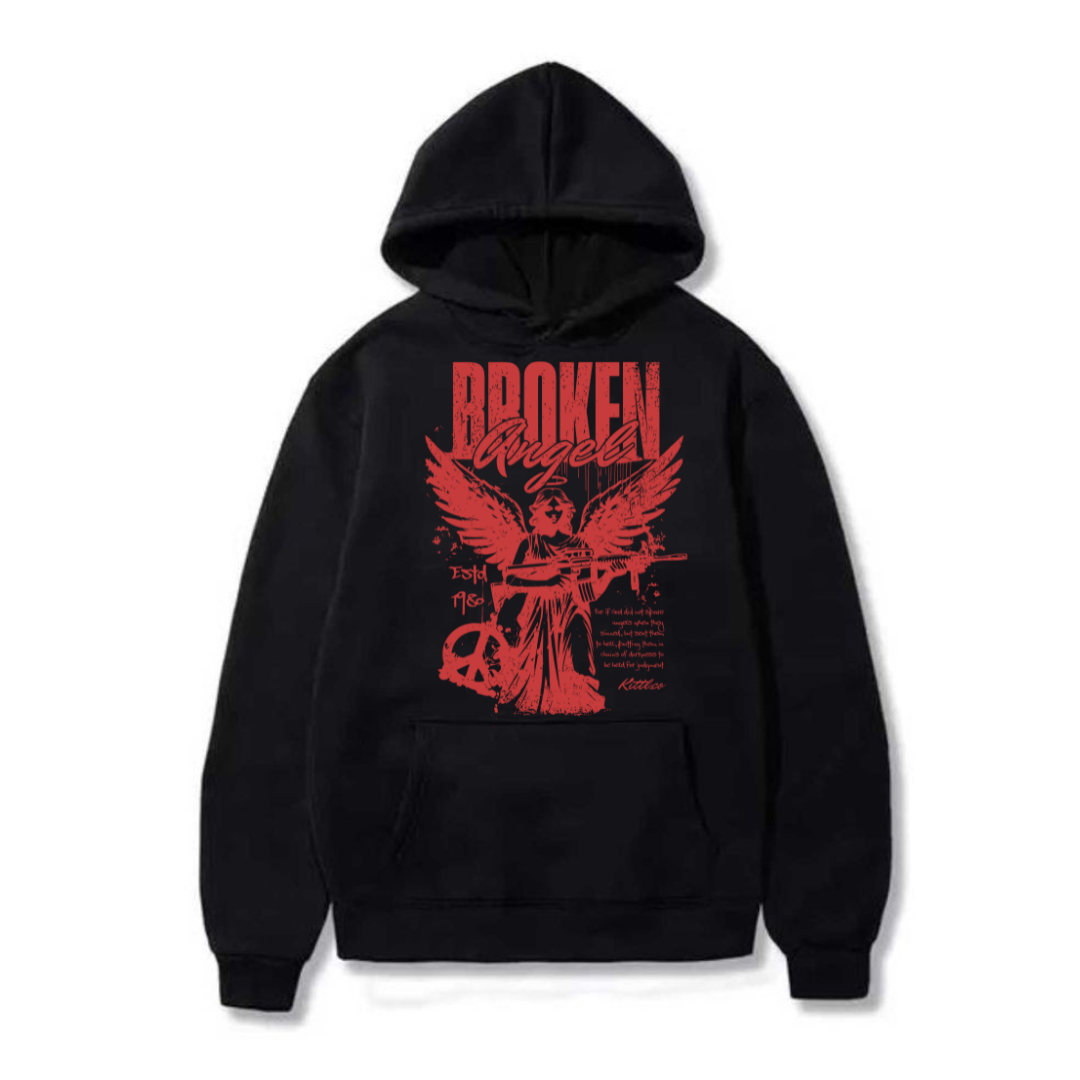 Sudadera con capucha con diseño Angel corrompido
