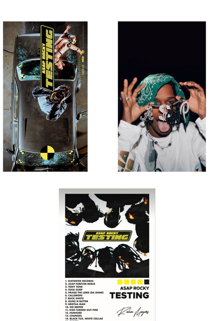 Posters de A$ap Rocky 3piezas colección