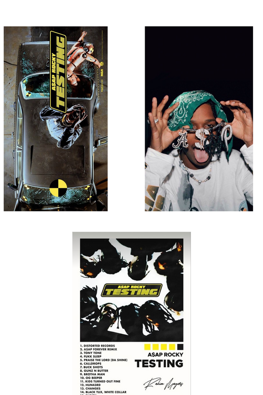 Posters de A$ap Rocky 3piezas colección
