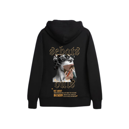 Sudadera negra con capucha Sebats Duls
