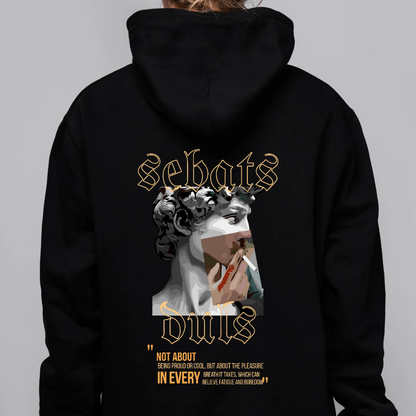 Sudadera negra con capucha Sebats Duls
